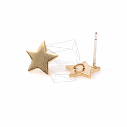 ERG-094-G【2個入り】スターピアス,star Ear Post/ 10m x 10mm 2枚目の画像