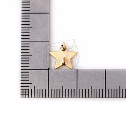 ERG-094-G【2個入り】スターピアス,star Ear Post/ 10m x 10mm 5枚目の画像