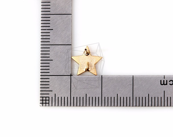 ERG-094-G【2個入り】スターピアス,star Ear Post/ 10m x 10mm 5枚目の画像