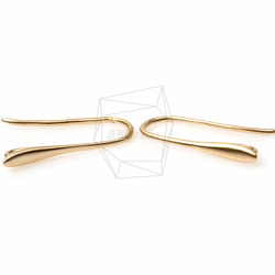 ERG-086-MG【4個入り】シンプルピアスフック,Simple Line Hook Ear Wires 1枚目の画像