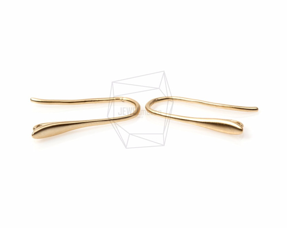 ERG-086-MG【4個入り】シンプルピアスフック,Simple Line Hook Ear Wires 1枚目の画像