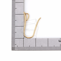 ERG-086-MG【4個入り】シンプルピアスフック,Simple Line Hook Ear Wires 5枚目の画像