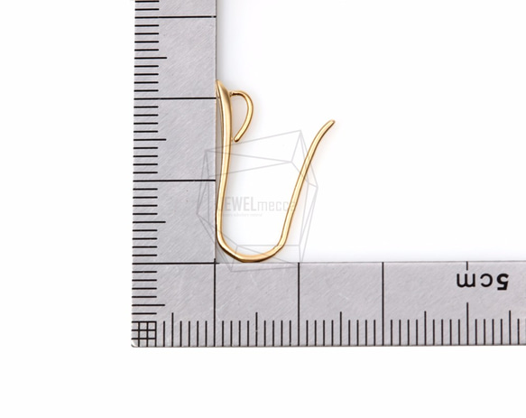 ERG-086-MG【4個入り】シンプルピアスフック,Simple Line Hook Ear Wires 5枚目の画像