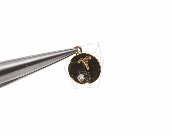 PDT-478-G【2個入り】星座/牡羊座（オヒツジ座）,Constellation(Aries)Pendant 4枚目の画像