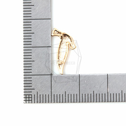 ERG-112-MG【2個入り】ハンマーピアス,hammer Hook Earrings / 9mm x 17mm 5枚目の画像