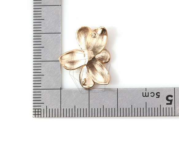 ERG-116-MG [2個]花耳柱/ 18mm x 22mm 第5張的照片