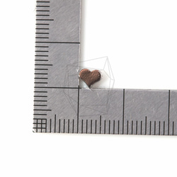 PDT-567-R【4個入り】ハートチャーム,Heart Charm/5mm x 5mm 5枚目の画像