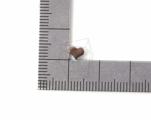 PDT-567-R【4個入り】ハートチャーム,Heart Charm/5mm x 5mm 5枚目の画像