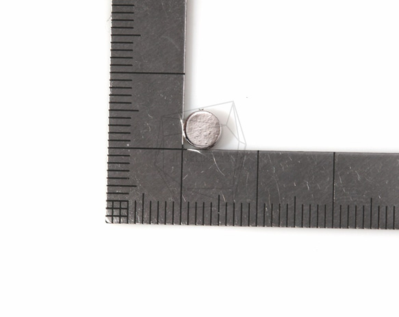 PDT-570-R [4個]小圓盤飾物，小硬幣幣形飾物/ 5mm x 5mm 第5張的照片
