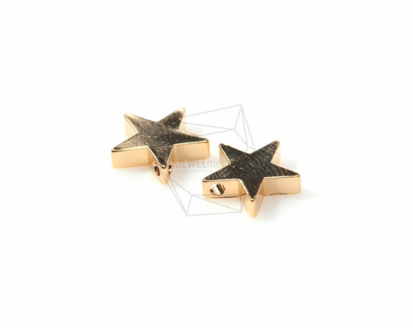 PDT-576-G [4個]星狀魅力，星狀魅力/ 10mm x 10mm 第3張的照片