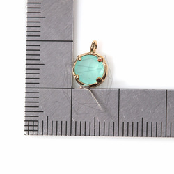 ERG-150-G【2個入り】ガラスピアス,Glass Post Earring(Mint)/ 8mmx10mm 5枚目の画像