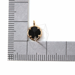 ERG-152-G【2個入り】ガラスピアス,Glass Post Earring(Black)/ 8mmx10mm 5枚目の画像