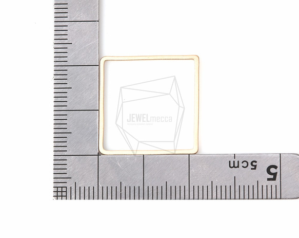 PDT-591-MG [4個]方形吊飾，方形吊飾/ 22m x 22mm 第5張的照片