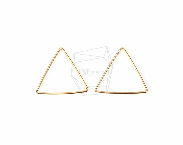 PDT-594-G【10個入り】トライアングルチャーム,Triangle Charm/20mm x 19mm 2枚目の画像