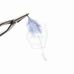 BSC-038-G【5個入り】フェザーチャーム,Grey Feather Charm/30mm x 70mm 4枚目の画像