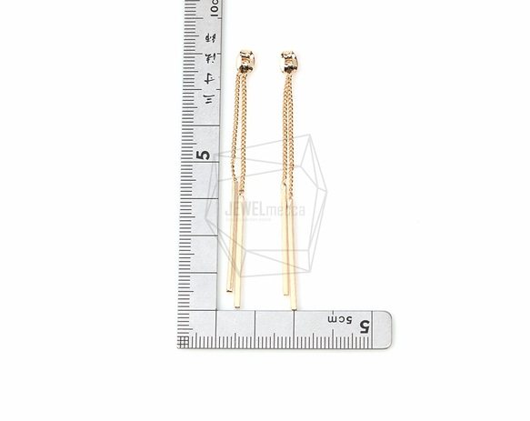 ERG-141-G【4件】雙棒耳環扣，雙棒 第5張的照片