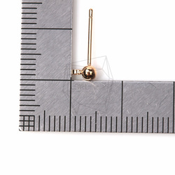 ERG-144-G【6個入り】ボールスタッドピアス,Ball Stud Earrings/5mm x 15mm 5枚目の画像