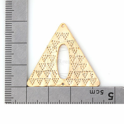 PDT-603-MG [4個]紋理的三角形吊飾，紋理的三角形吊飾 第5張的照片