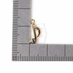 PDT-618-G【4個入り】ミュージックノートチャーム,Music Note Charm/6mm x 14mm 5枚目の画像