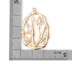 PDT-647-MG【4個入り】ラウンドバンブーペンダント,Round Bamboo Framed Pendant 5枚目の画像