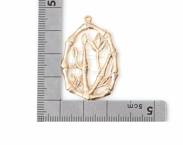 PDT-647-MG【4個入り】ラウンドバンブーペンダント,Round Bamboo Framed Pendant 5枚目の画像