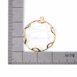 PDT-655-MG【2個入り】ラウンドチャーム,Matt Gold Round Charm 5枚目の画像