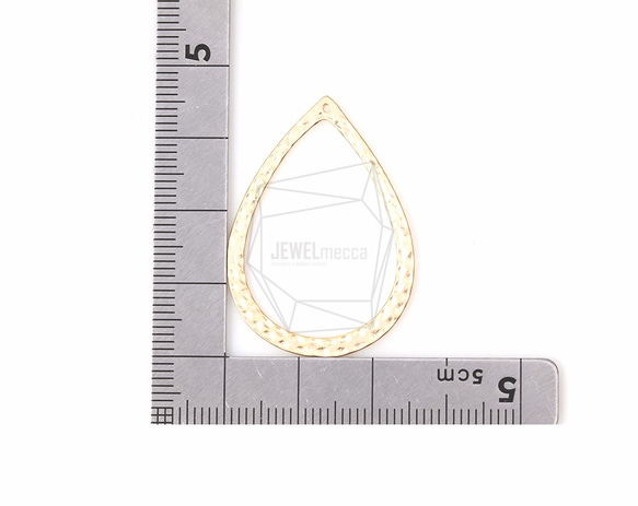 PDT-662-MG【4個入り】ハンマーティアドロップペンダント,Hammered Tear Drop Pendant 5枚目の画像