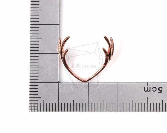 CNT-092-PMG【4個入り】タイニーシカホーンペンダント,Tiny Deer Horn Pendant 5枚目の画像