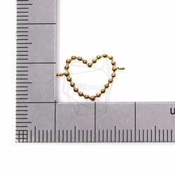 CNT-093-G【4個入り】ハートペンダント,Tiny Textured Heart Pendant 5枚目の画像