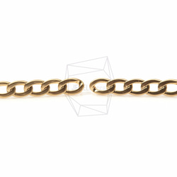 ERG-130-MG【2個入り】ファイブリンクチェーンピアス,Flat Five Link Chain Post 1枚目の画像