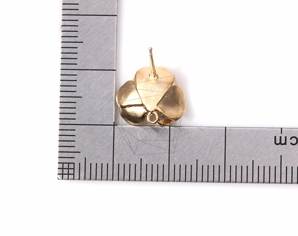 ERG-169-MG [2個]朵朵花耳柱，寶石朵朵花耳柱 第5張的照片