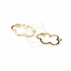 PDT-666-G【4個入り】クラウドアウトラインペンダント,Cloud Outline Pendant 2枚目の画像