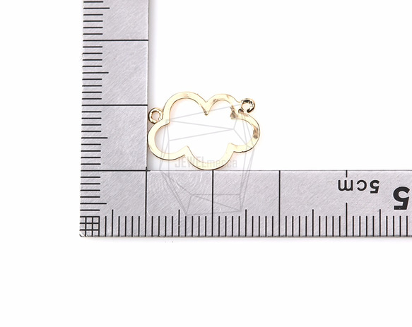 PDT-666-G【4個入り】クラウドアウトラインペンダント,Cloud Outline Pendant 5枚目の画像