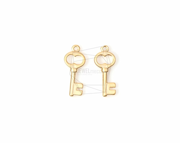 PDT-667-MG【2個入り】フラットキーチャーム,Flat Key Charm/19mm x 7mm 1枚目の画像