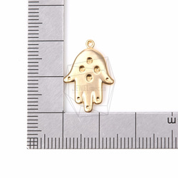 PDT-674-MG【4個入り】ハムサハンドペンダント,Textured Hansa Hand Pendant 5枚目の画像