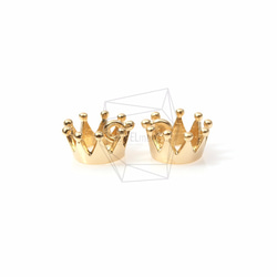 PDT-668-MG【4個入り】クラウンペンダント,Tiny Crown Pendant 1枚目の画像