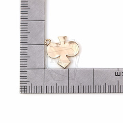 PDT-681-G【4個入り】クローバーチャーム,Clover Charm/14mm x 13mm 5枚目の画像