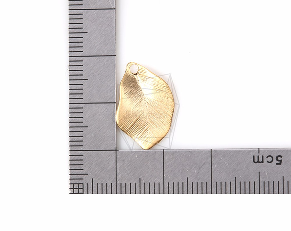 PDT-702-MG【4個入り】テクスチャリーフペンダント,Textured Leaf Pendant 5枚目の画像