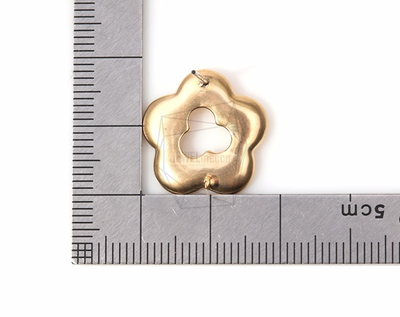 ERG-182-MG [2個]花刺孔，簡單的花耳環 第5張的照片