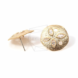 ERG-183-MG【2個入り】サンドダラーピアス,Sand Dollar Earring Post 3枚目の画像