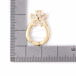 ERG-185-MG [2件]花水滴耳環，花點綴淚珠 第5張的照片