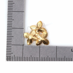 ERG-189-MG【2件】三朵花簇狀耳環 第5張的照片