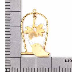 PDT-715-MG【2個入り】バードケージペンダント,Bird in Cage Pendant 5枚目の画像