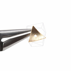 ERG-202-MG【2個入り】オーバルリーフピアス,Pierced Bent Triangle Earring 4枚目の画像