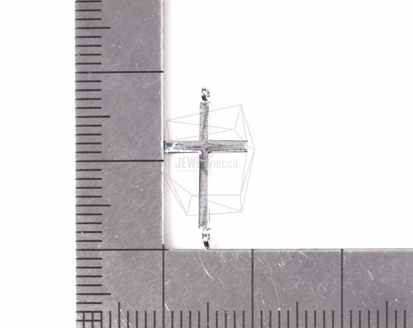 CNT-102-R [2件]十字架吊墜，十字架吊飾/ 10mm x 16mm 第5張的照片