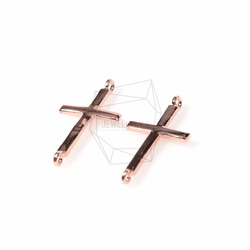 CNT-102-PG【2個入り】クロスペンダント,Gold Cross Pendant/10mm x 16mm 1枚目の画像