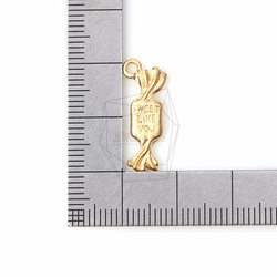 PDT-697-MG【4個入り】キャンディチャーム,Candy Charm/8mm x 19mm 5枚目の画像