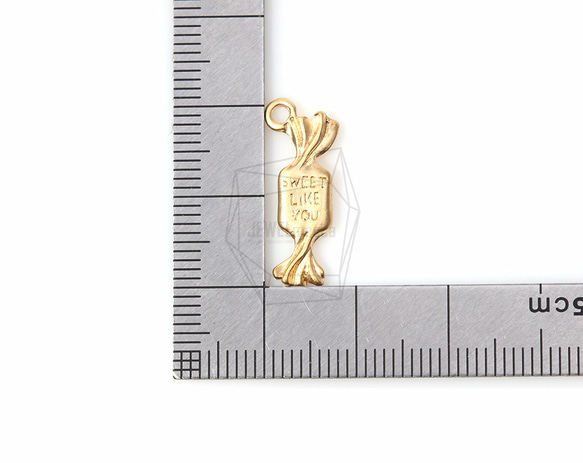 PDT-697-MG【4個入り】キャンディチャーム,Candy Charm/8mm x 19mm 5枚目の画像