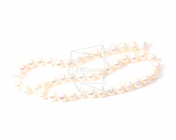 PEA-003-C【1Roll】淡水パール,Cream Fresh Water Pearl 4枚目の画像