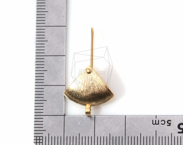 ERG-229-MG【2個入り】ヒンジトライアングルピアス, Hinged Triangular Earring 5枚目の画像